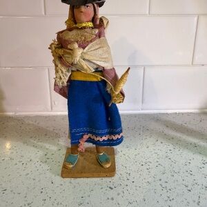 vintage handcrafted folk art doll